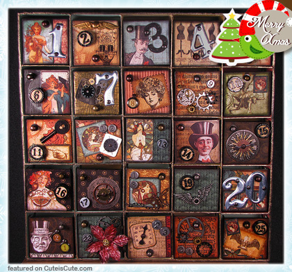 Steampunk Christmas advent calendar