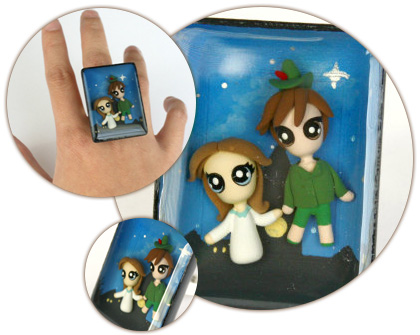 Peter Pan and Wendy Bubble Ring