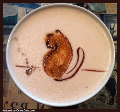 Super cute latte art