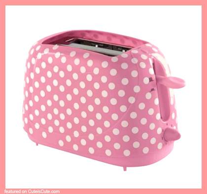 Pink Polka Dot Toaster