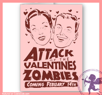 Funny retro valentine's day card