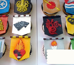 Game of Thrones Sigil Cupcakes
