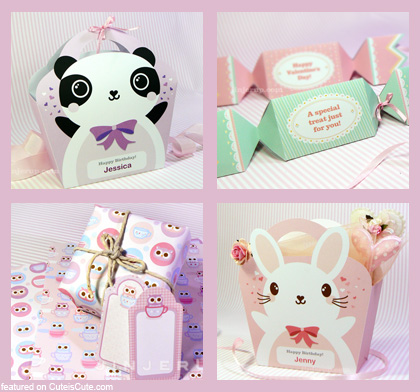 Lilac Panda Gift Wrap
